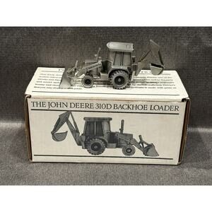 Vintage John Deere 310D Backhoe Loader Pewter Historic 1:43 Scale Model JDM-011